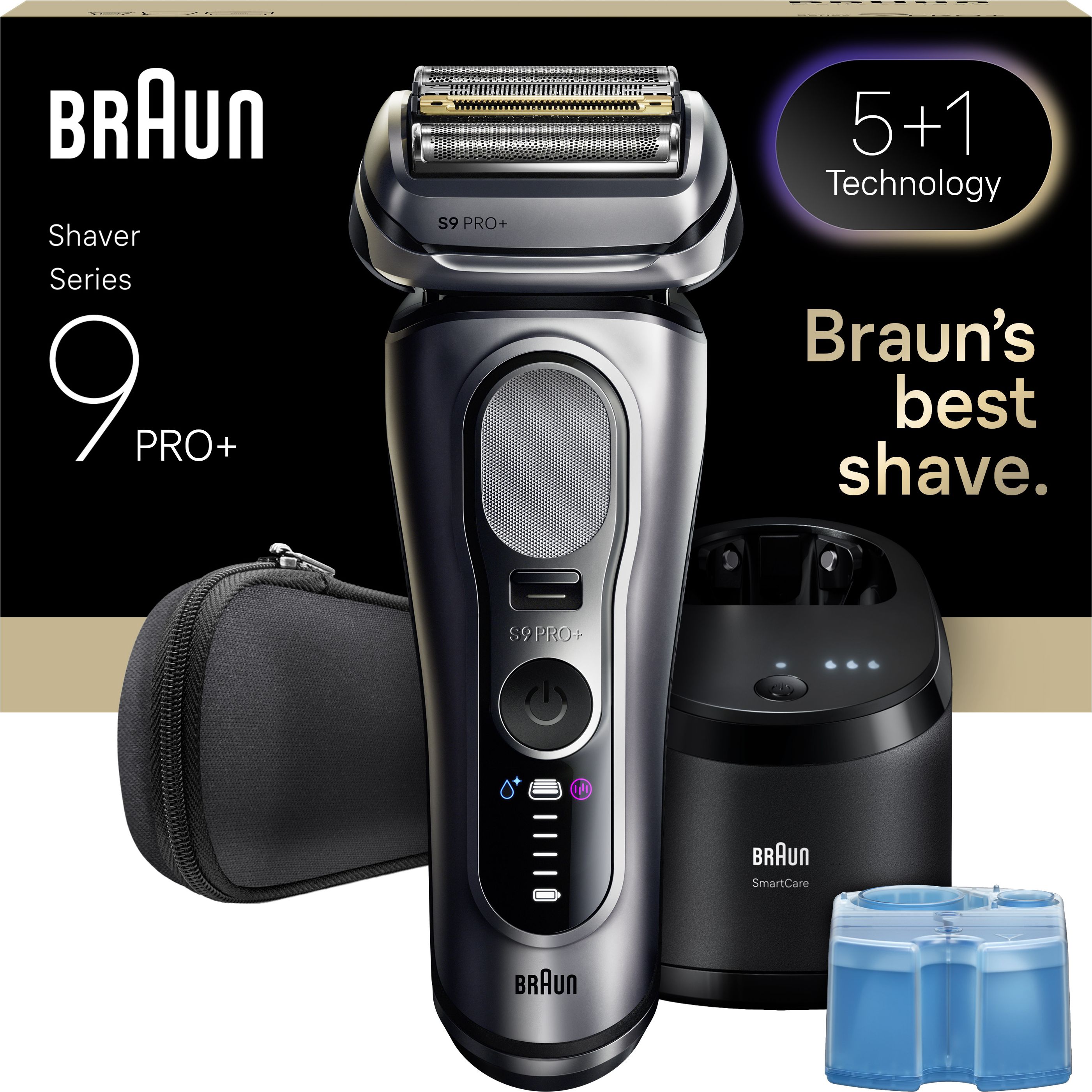 Braun Series 9 Pro 9667Cc Wet & Dry Electric Shaver - Silver, Silver/Grey - Image 3