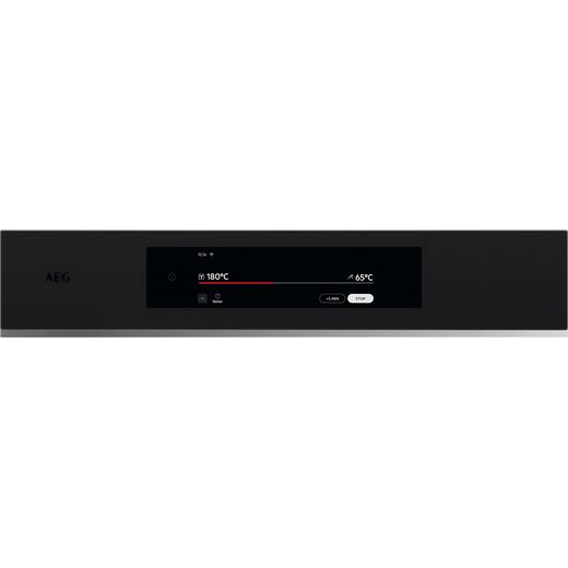 AEG ProAssist Built In Electric Single Oven - Matt Black - Control panel shot
