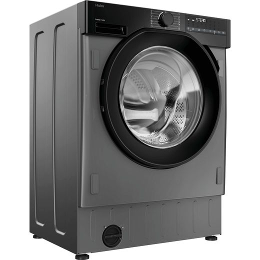 Haier BHA6S69M6DB9RJ80 9kg Washing Machine with 1600 rpm - Graphite / Black - Right perspective