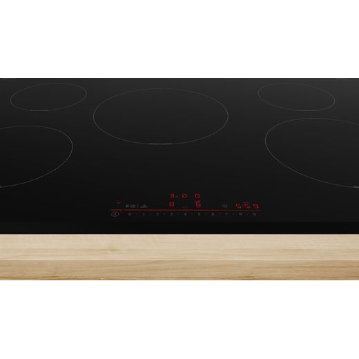 Bosch PIV831HB1E 80cm Induction Hob - Black - Control panel shot