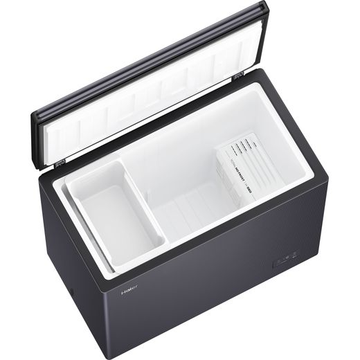Hoover Chest Freezer - Dark Inox - Top view shot