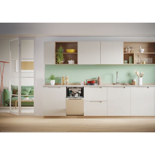 Candy Integrated Slimline Dishwasher - Black Control Panel - Dishwasher in kitchen