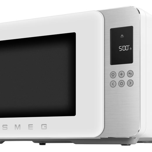 Smeg Collezione MOC01WHMUK Litre 30cm High, Freestanding Small - White - Control panel