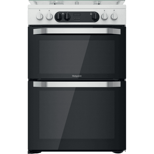 Hotpoint HDM67G9C2CW/UK Dual Fuel Cooker - White - A/A Rated