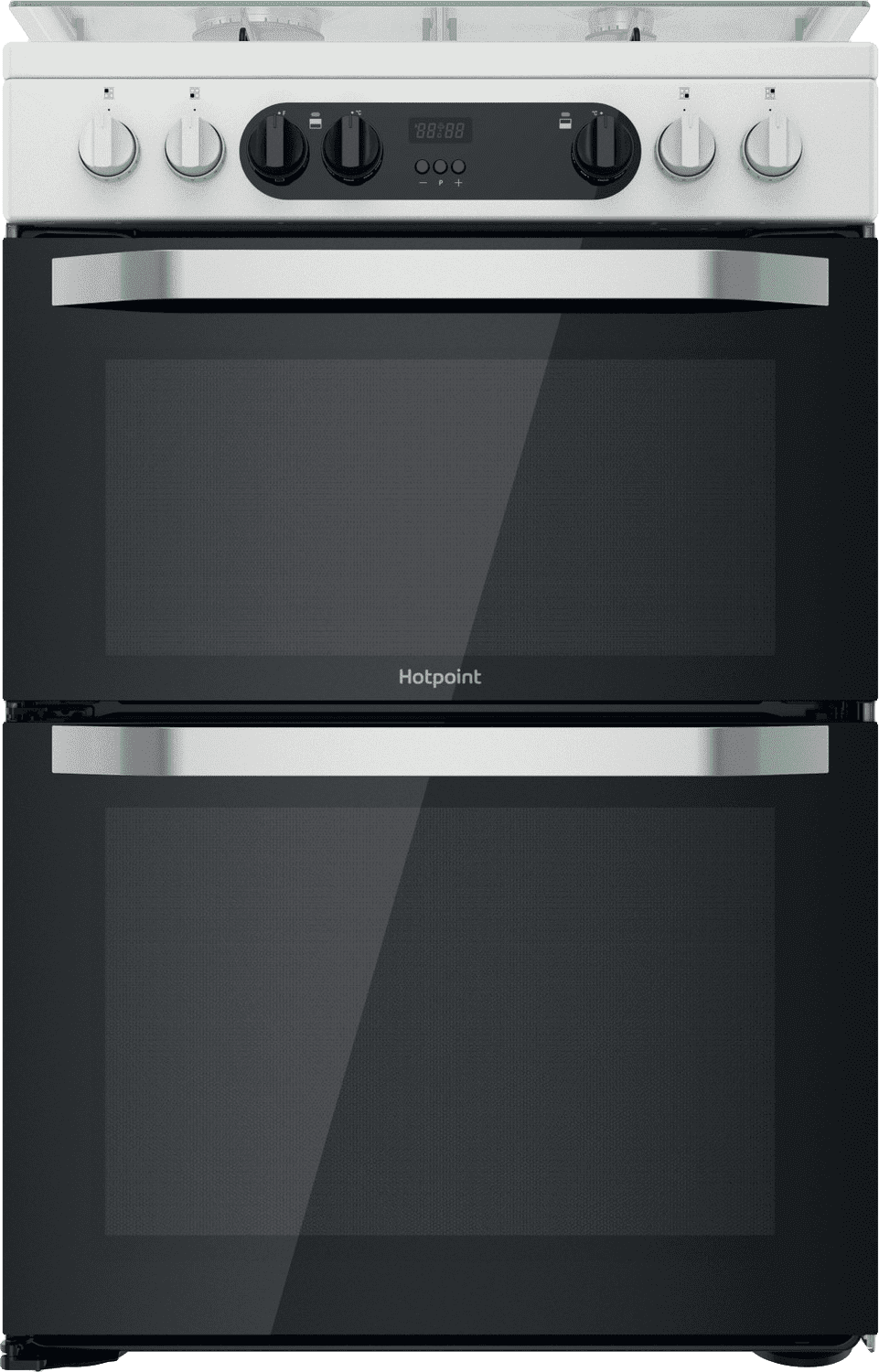 Hotpoint HDM67G9C2CW/UK 60cm Freestanding Dual Fuel Cooker - White - A/A Rated, White