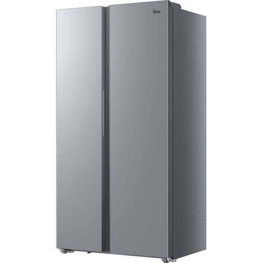 Hoover H-FRIDGE 700 MAXI American Fridge Freezer - Silver - Left perspective shot