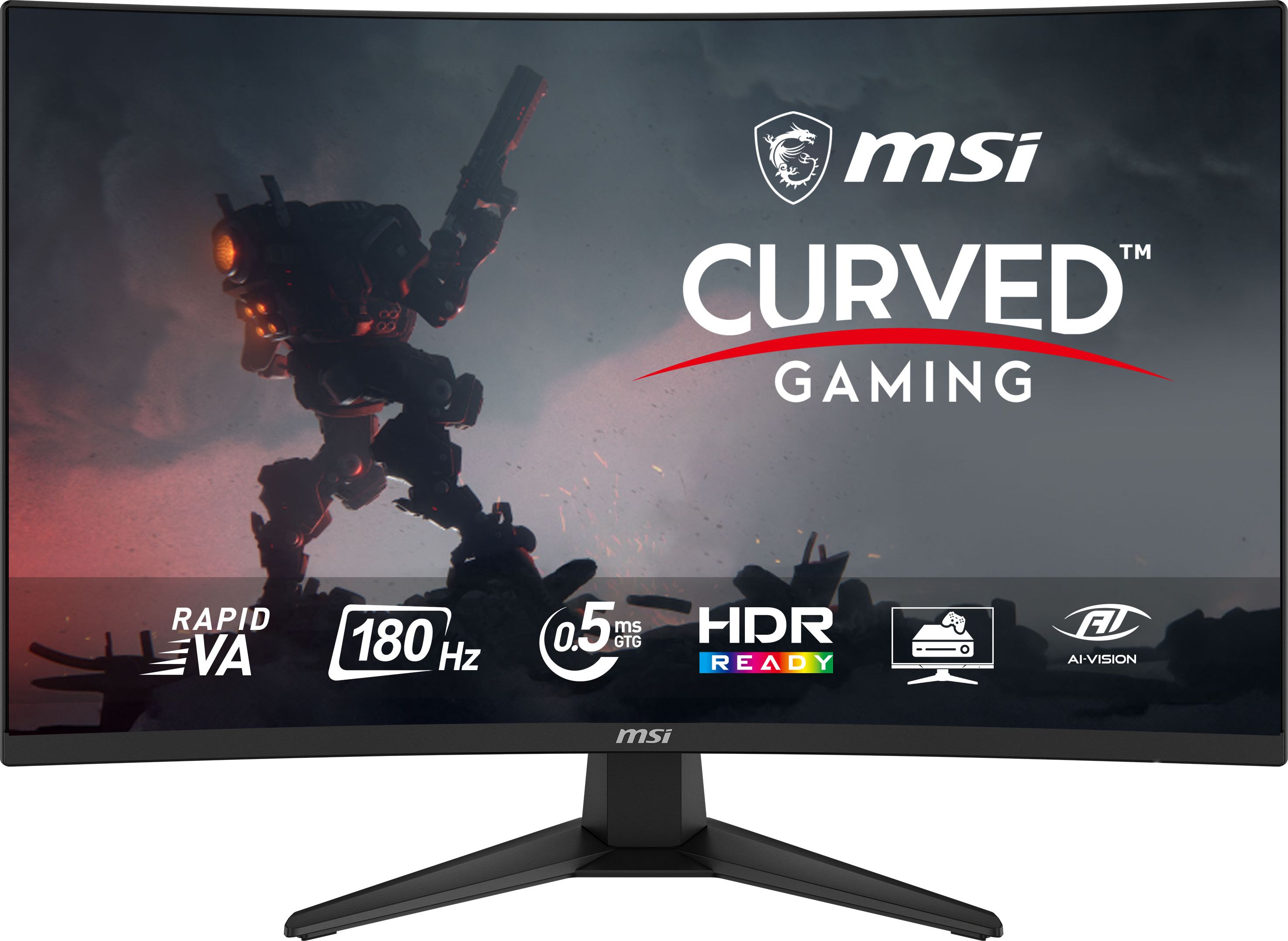 MSI MAG 321CQF E18 Gaming Monitor - 31.5" 2560x1440 WQHD - 180Hz - 0.5ms - Curved - Black