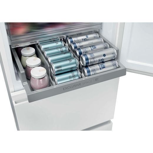 Haier 3D 55 Series 3 60/40 Total No Frost Fridge Freezer - White - Exclusive space tray with drinks on it