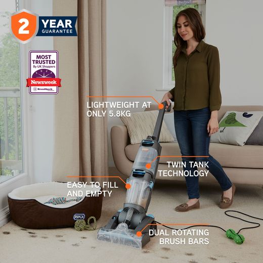 Vax Dual Power Pet ECR2V1P Carpet Cleaner - Annotation -  Warranty shot