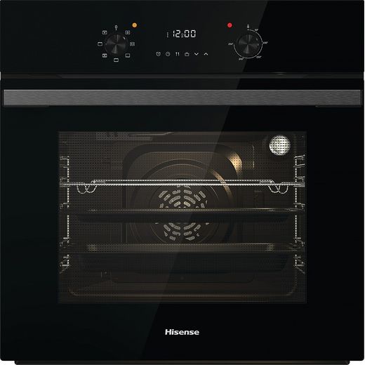 Hisense Built In Electric Single Oven - Black - Front shot