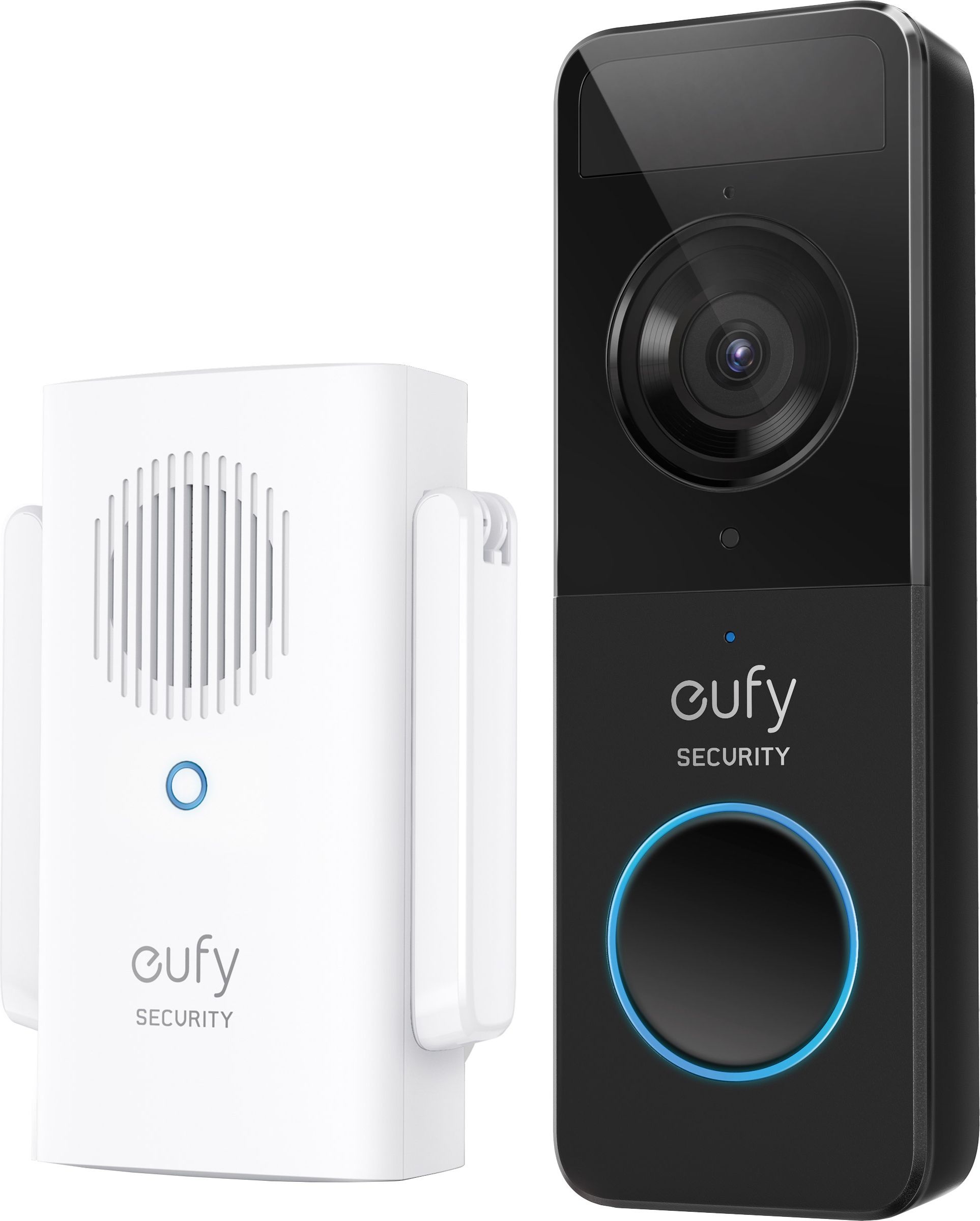 Eufy 1080p Video Doorbell with Chime Smart Doorbell Full HD 1080p - Black, Black