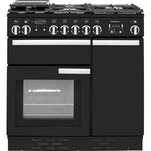 PROP90DFFGB/C | Rangemaster Range Cooker | Black |ao.com