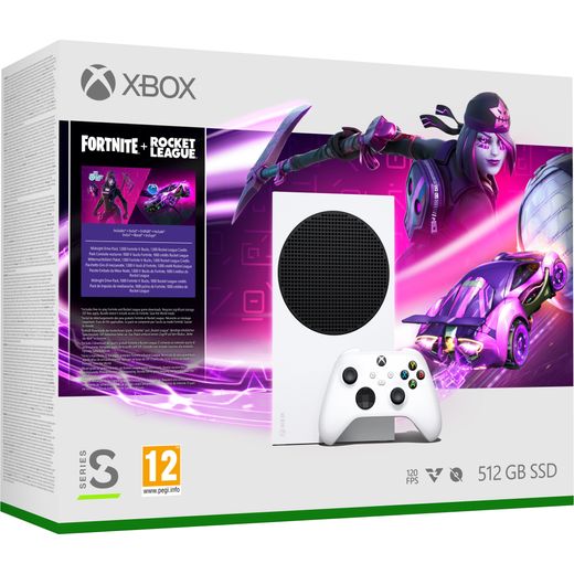 Xbox Series S 512 GB with Fortnite & Rocket League - White