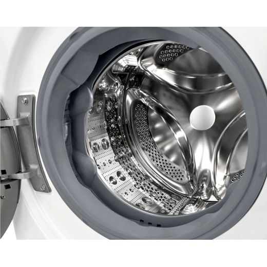 LG Series 4 Pro AI Direct Drive F4Y711WBTN1 11kg Washing Machine with 1400 rpm - White - close up drum shot