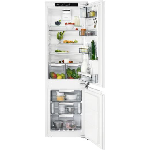 AEG 6000 Series SCE818C5TC Integrated Frost Free Fridge Freezer with Door-on-door Kit - White
