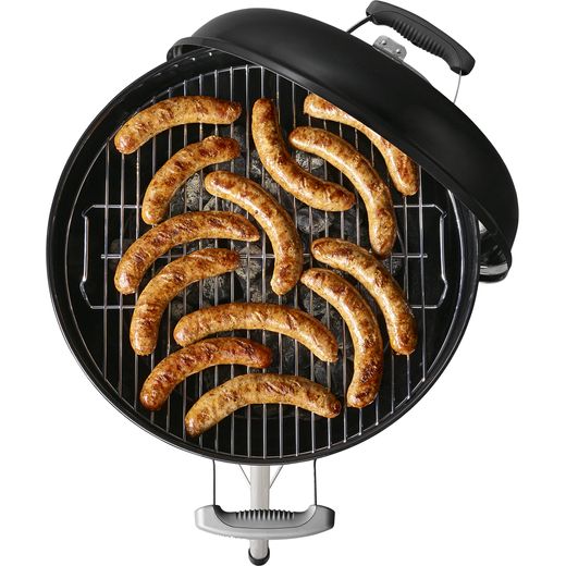 Weber Bar-B-Kettle, 47 cm Barbeque - Black - Sausages on BBQ