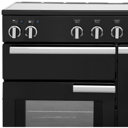Rangemaster Professional Plus 110cm Electric Range Cooker with Induction Hob - Black
