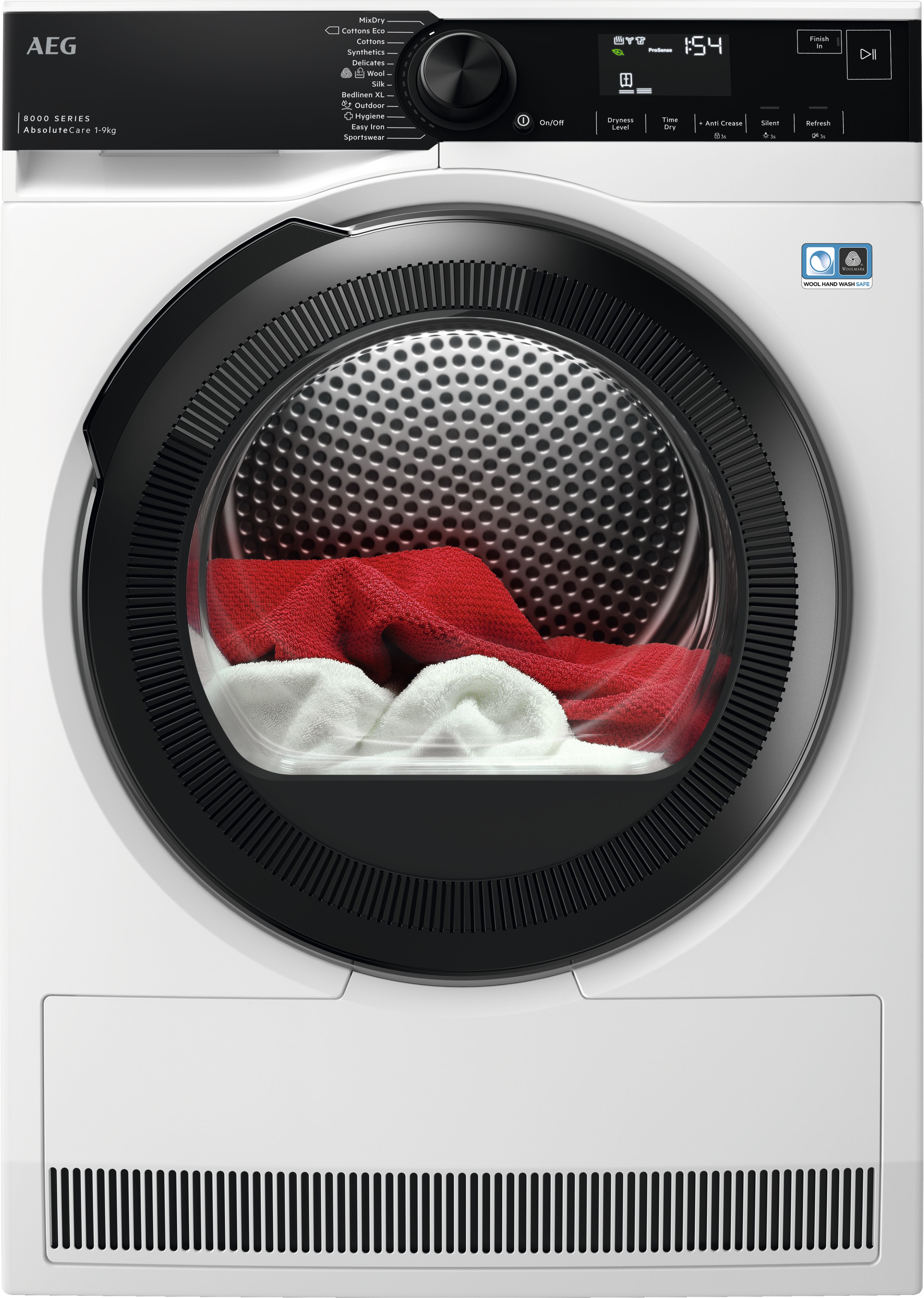 AEG TR849P4B 9kg Heat Pump Tumble Dryer - White - AbsoluteCare®