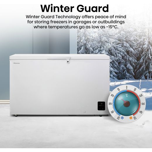 Hisense Chest Freezer - White - Annotation - Winter guard shot