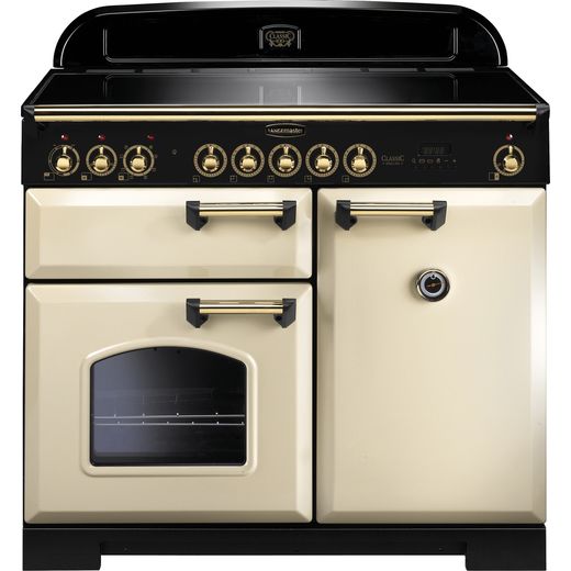 Rangemaster, Range Cooker | Cream / Brass | CDL100EICR/B_CRB | Ao.com