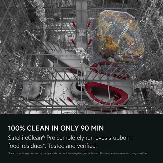 AEG 8000 Series Fully Integrated Standard Dishwasher - White  - annotation - spray clean