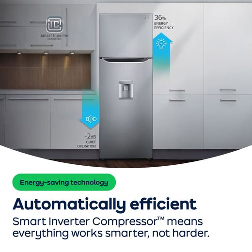 LG InstaView™ American Fridge Freezer - Essence Black Steel - AO Annotation - Smart-Inverter-Compressor