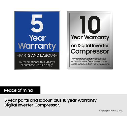 Samsung Series 7 SpaceMax™ American Fridge Freezer - Silver - Warranty