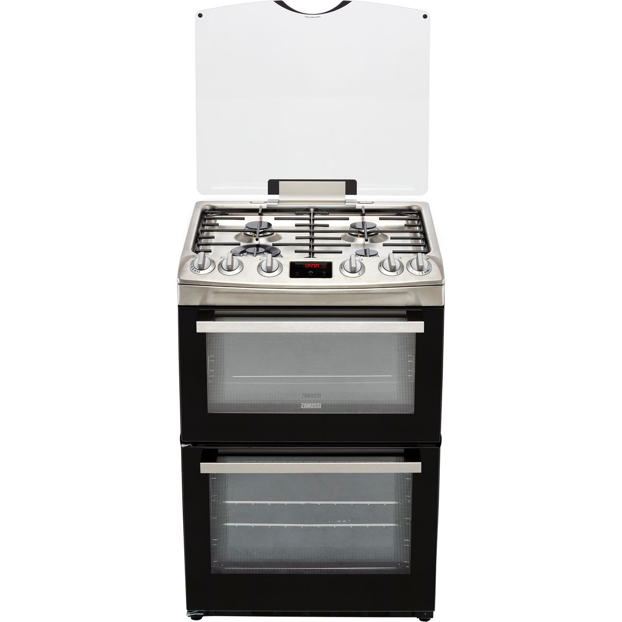 zanussi zcg63260xe 60 cm gas cooker stainless steel