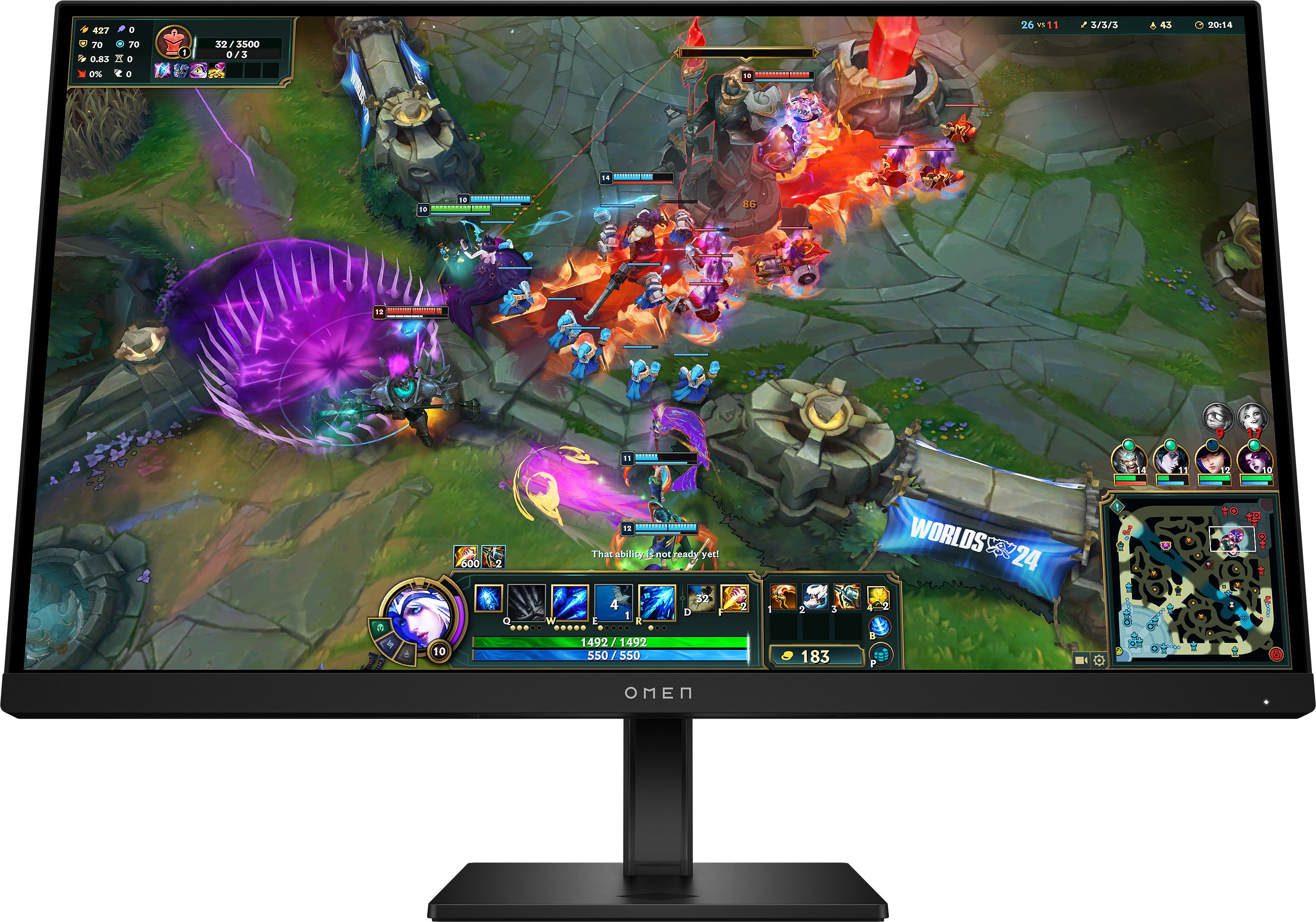 HP OMEN 27" Quad HD Gaming Monitor - 280Hz, 1ms, G-Sync, FreeSync, Black