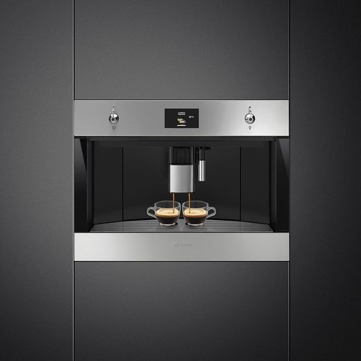 Smeg Classic CMS4303X Built In Bean to Cup Coffee Machine - Stainless Steel