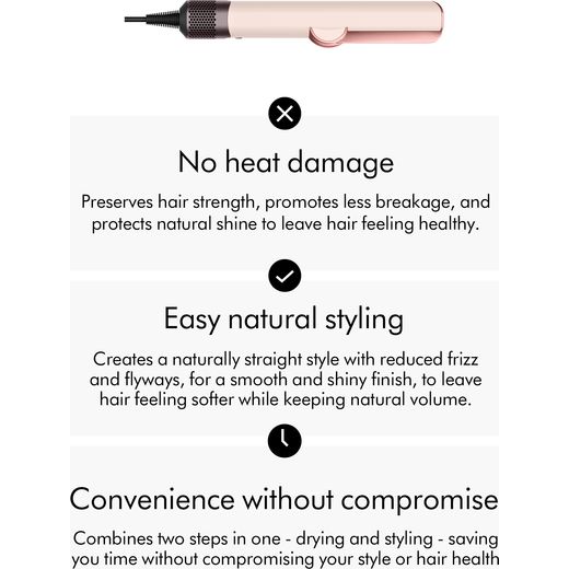 Dyson 598961-01 Hair Straightener Ceramic Pink / Rose Gold - Annotation - Features