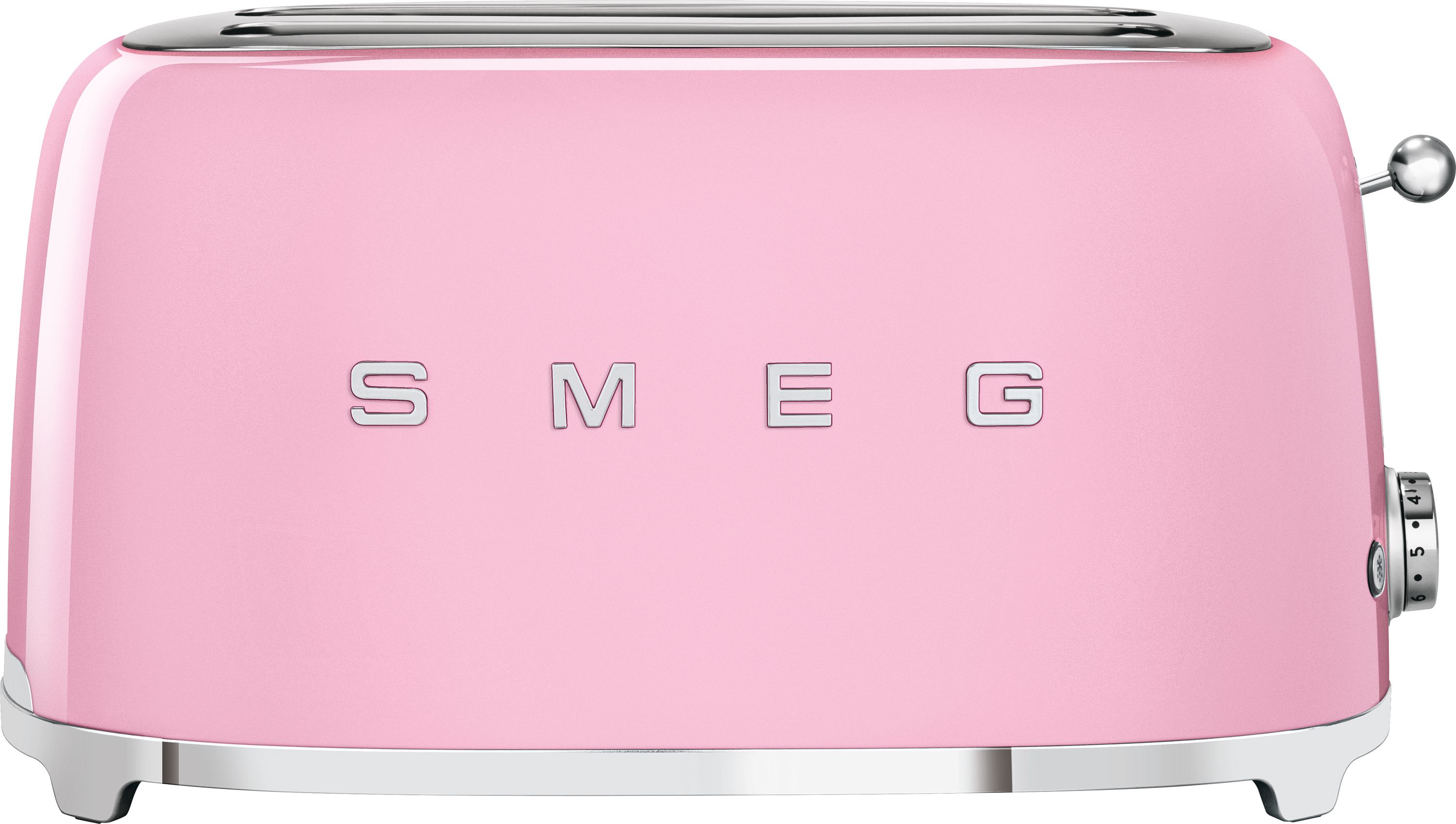 Smeg 50's Retro TSF02PKUK 4 Slice Toaster - Pink, Pink