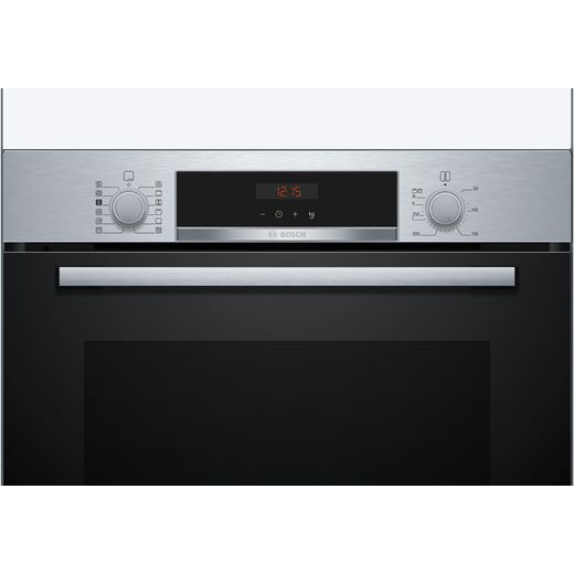 Bosch Series 4 Built In Electric Single Oven - Stainless Steel - Control panel shot