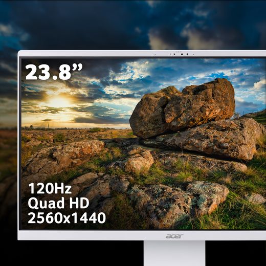 Acer Aspire S24-B 23.8" - Intel® Core™ Ultra 5, 512GB SSD - White - annotation - screen display shot