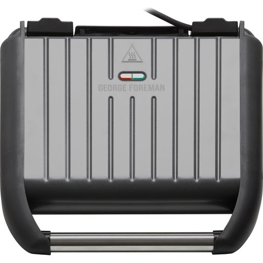 George Foreman 5 Portion Steel Grill 25041 Health Grill - Gun Metal