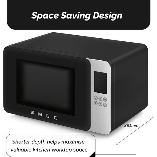 Smeg Collezione Microwave MOC01BLMUK Black_5