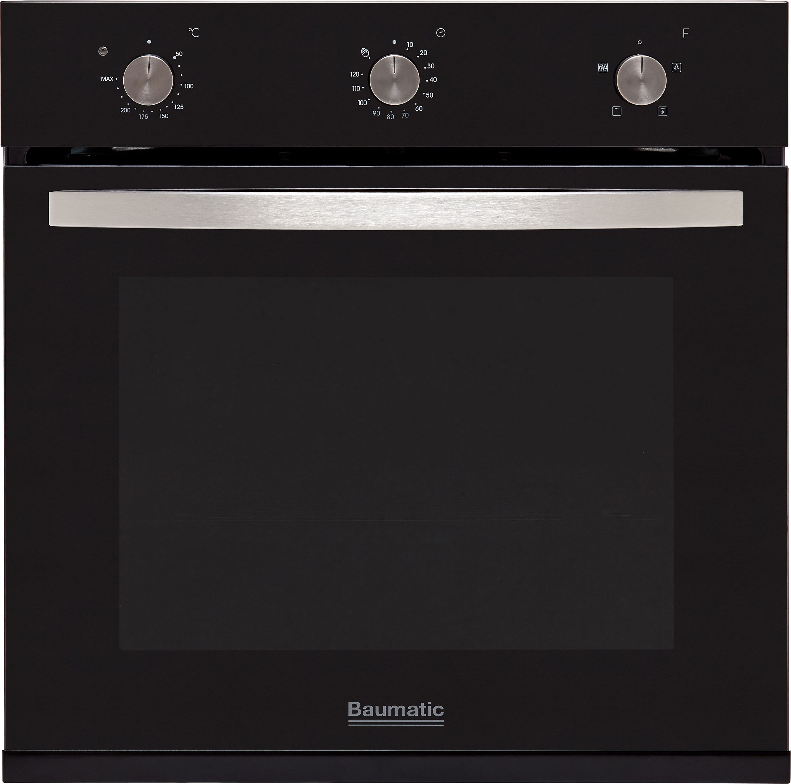Baumatic BOFMU604B Built In Electric Single Oven - Black - A Rated, Black