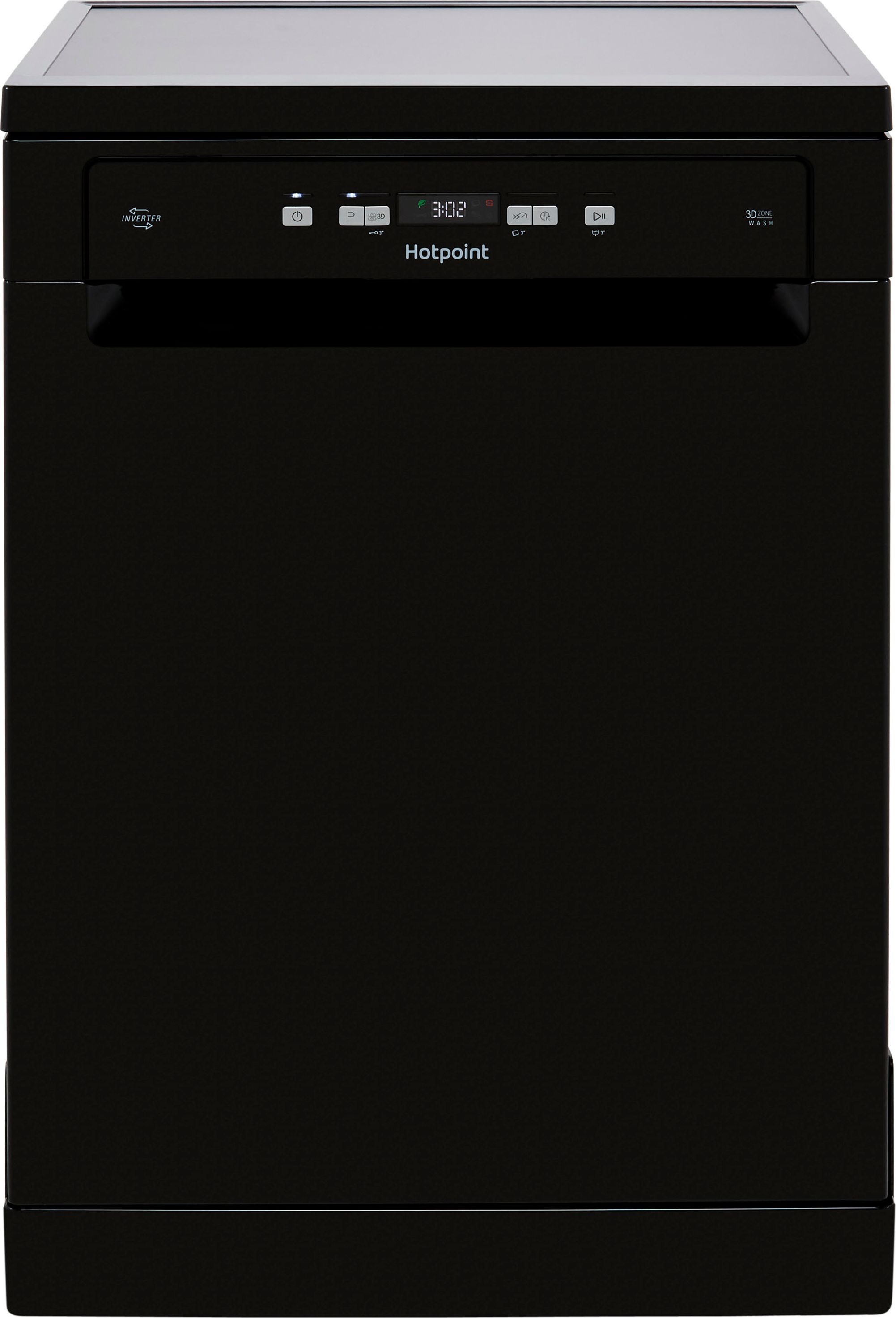 Hotpoint HFC3C26WCBUK Standard Dishwasher - Black - E Rated, Black