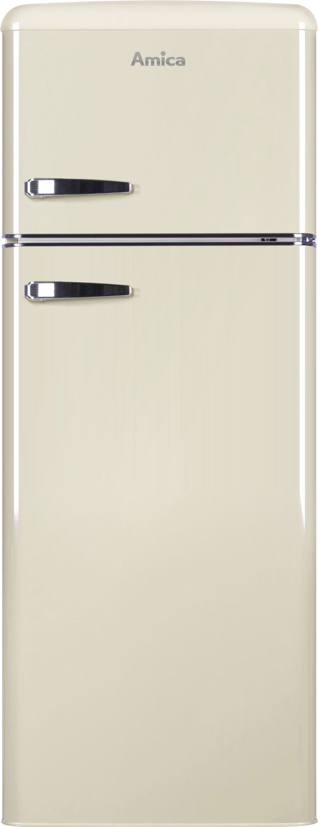 Amica FDR2213C/1 Freestanding Fridge Freezer - Cream - 208 L Capacity - E Energy Rated