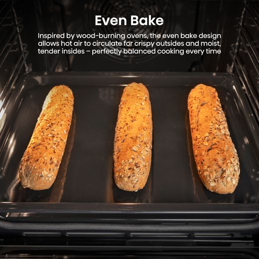 Hisense Hi4 BSA66221AXUK Built In Electric Single Oven - annotation - even bake
