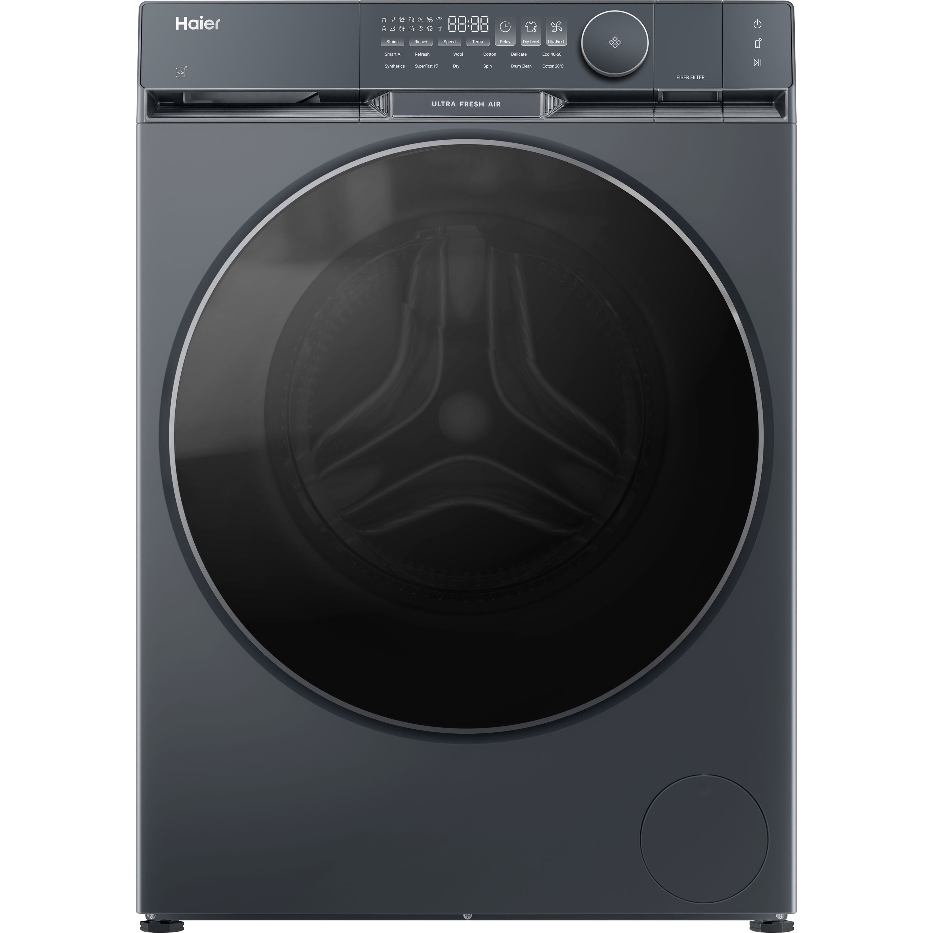 Haier HWD100B14387PGUK Freestanding Washer Dryer 10kg Graphite 1400 RPM