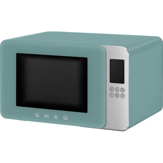 Smeg Collezione MOC01EGMUK Litre 30cm High, Freestanding Small - Emerald Green - Left perspective