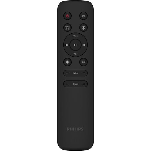 Philips TAB6100/10 Bluetooth 2.1 Soundbar - Grey - Remote