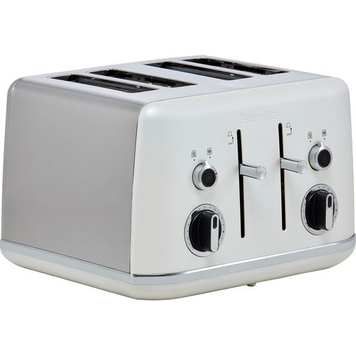 Breville Lustra Collection VTT970 4 Slice Toaster - Matte White