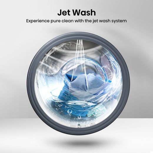 Hisense 1Q Series WF1Q8041BW 8kg Washing Machine with 1400 rpm - White - Annotation -  Jet wash