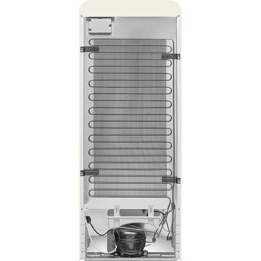 Smeg Right Hand Hinge FAB28RCR6UK 153cm High Small Fridge with Ice Box - Cream - back shot