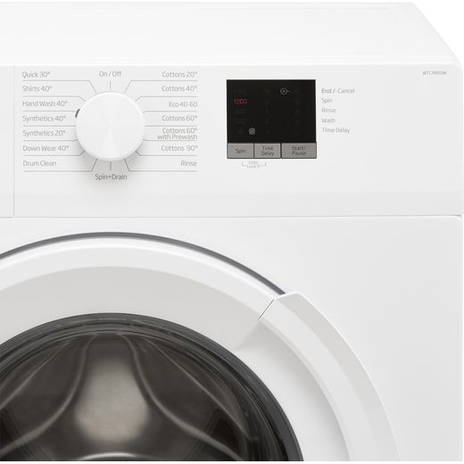 beko wtl74051w freestanding washing machine 7kg load 1400rpm spin white