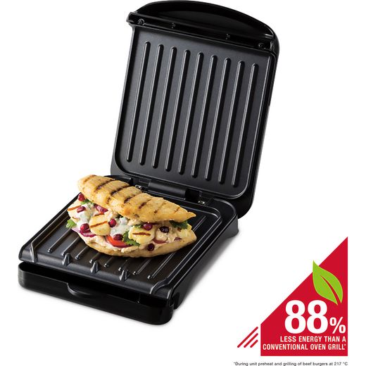 George Foreman Fit Grill - Small 25800 Health Grill - Black - Annotation - Less energy shot