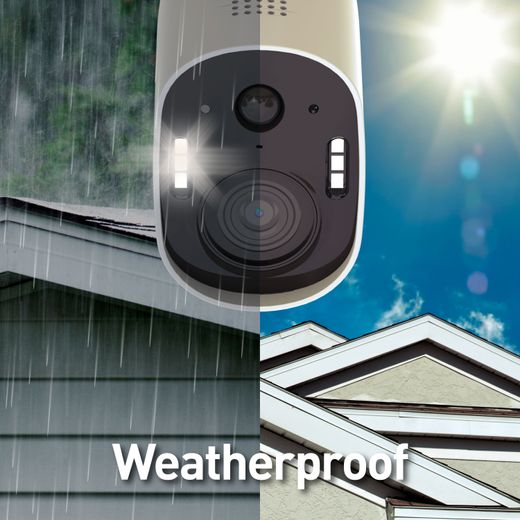 Swann Xtreem Pro™ 4K Wireless Camera with Spotlights Smart Home Security Camera - White - Annotation - Weatherproof