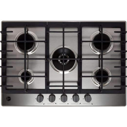 Hoover HMK75WK3X 74cm Gas Hob - Stainless Steel